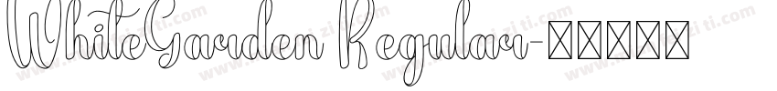 WhiteGarden Regular字体转换
